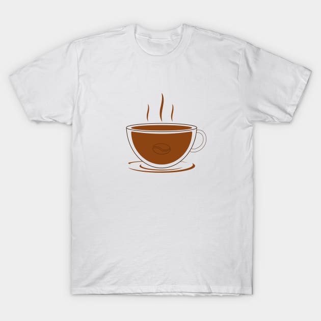 Cup of Coffee T-Shirt by V-Art